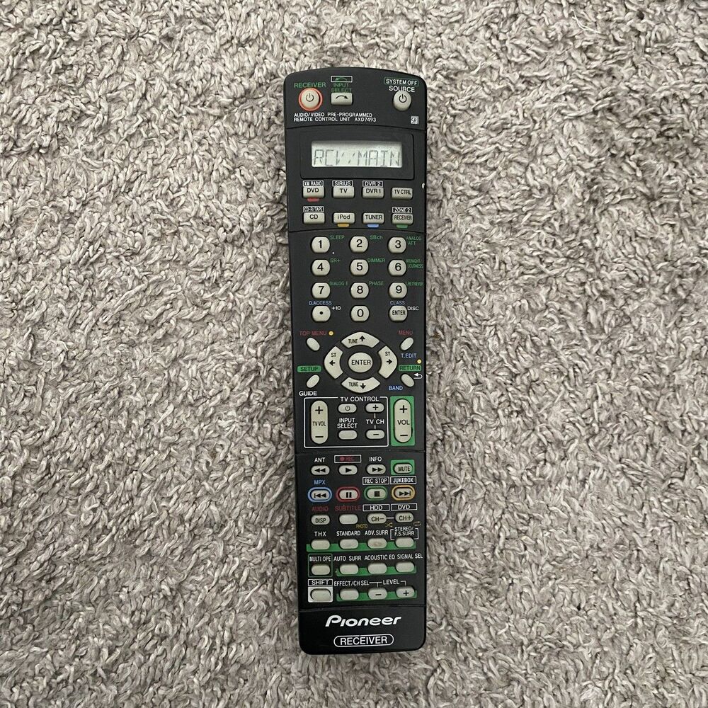 Original Pioneer Elite Remote Control Unit AXD7493 with LCD Tested Works